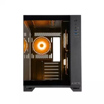 Chieftec Visio GM-30B-TG-OP Black Tempered Glass x 2 Cube Black