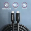 Axagon BUCM32-CM05AB SPEED+ USB-C <> USB 20Gbps/100W cable 0.5 m