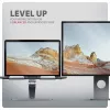 Axagon STND-LQ stand for notebooks and tablets 10 inch–17.3 inch. Adjustable height and angle