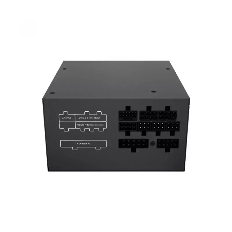 Power supply GEMBIRD Fornax Power 750W ATX 80 PLUS Gold modular 12 cm fan EPS 4+4pin PCIe 6+2pin SATA connectors