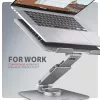 Axagon STND-LR Aluminum stand with 360° rotation for laptops 10 inch–17.3 inch. Adjustable height and angle.