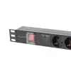 PDU Lanberg PDU-06F-0200-BK 6 AC outlets 1U Black
