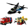 Construction Toy LEGO City Combination Set 60462 — Helicopter and Fire Truck, 874 pieces, 3 minifigures, age 7+