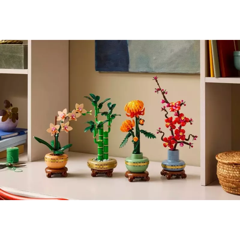 Decorative LEGO Icons model plant — LEGO 10344 Lucky Bamboo Botanical Collection, 325 pieces, 290 mm height