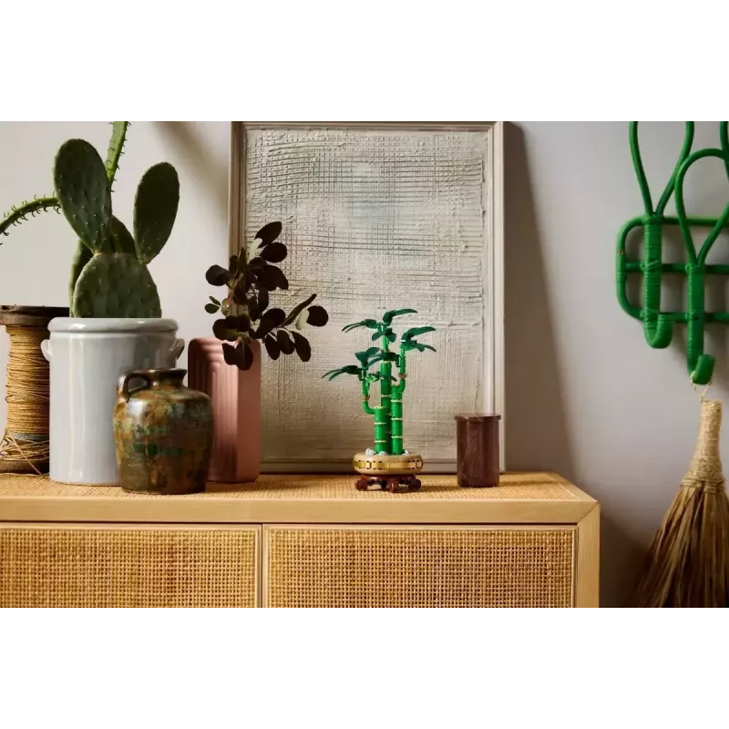 Decorative LEGO Icons model plant — LEGO 10344 Lucky Bamboo Botanical Collection, 325 pieces, 290 mm height