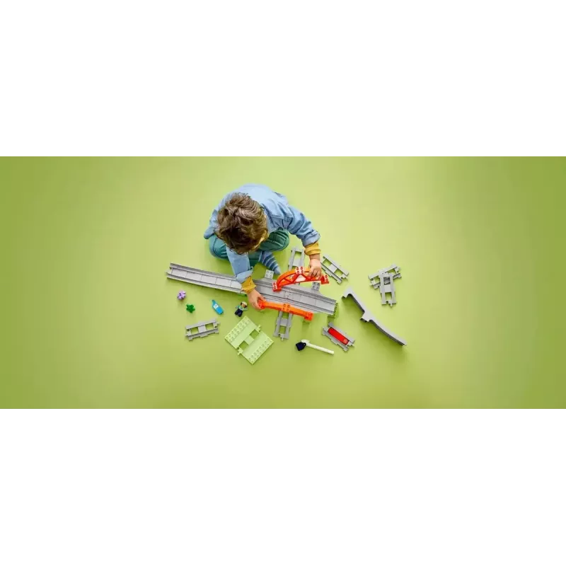 LEGO DUPLO Railway Bridge and Tracks Expansion Set 10426 – DUPLO railway bridge and curved tracks for young children