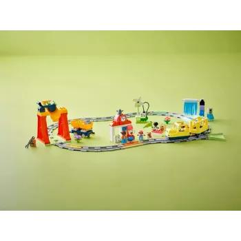 Toy train set LEGO DUPLO 10428 Big Interactive Community Train — large interactive train for toddlers