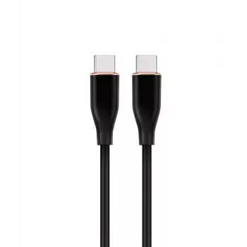 GEMBIRD Premium Silicon Type-C Power Delivery (PD) Charging & Data Cable, 1.5m - Black