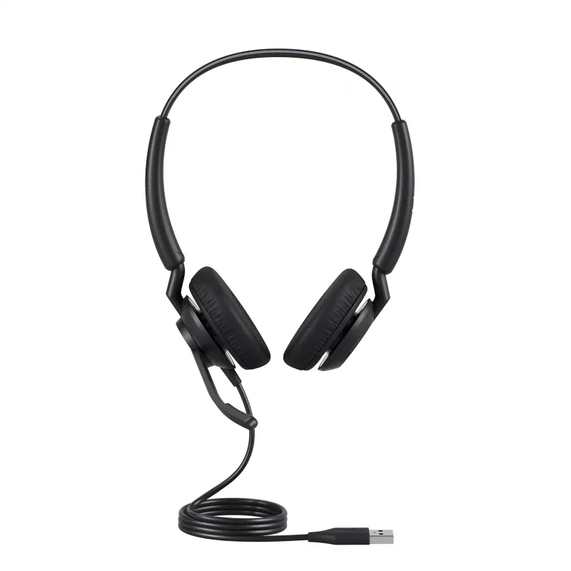 Jabra Engage 40 - (Inline Link) USB-C/A UC Stereo, Wired, Office/Call center, 63 g, Headset, Black