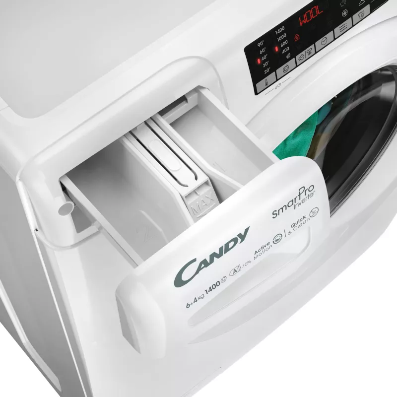 Candy Smart Pro COW 4644TWM6/1-S washer dryer Freestanding Front-load White