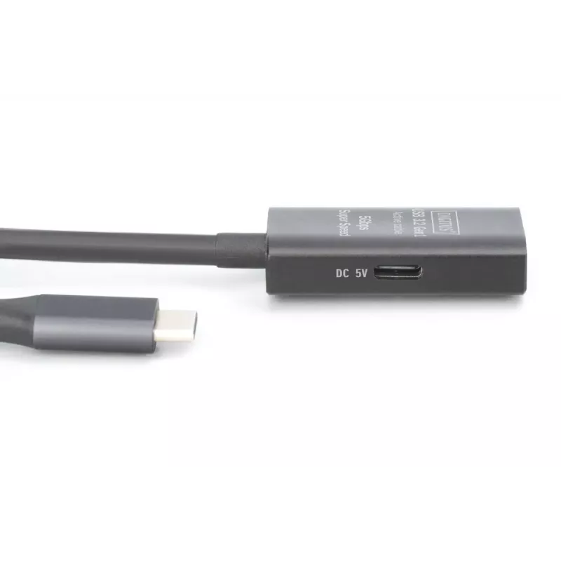 DIGITUS Active USB-C Extension Cable - 5G USB 3.2 Gen1 USB-C - USB-C (M/F) - 5m