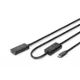 DIGITUS Active USB-C Extension Cable - 5G USB 3.2 Gen1 USB-C - USB-C (M/F) - 10m