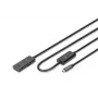 DIGITUS Active USB-C Extension Cable - 5G USB 3.2 Gen1 USB-C - USB-A (M/F) - 10m