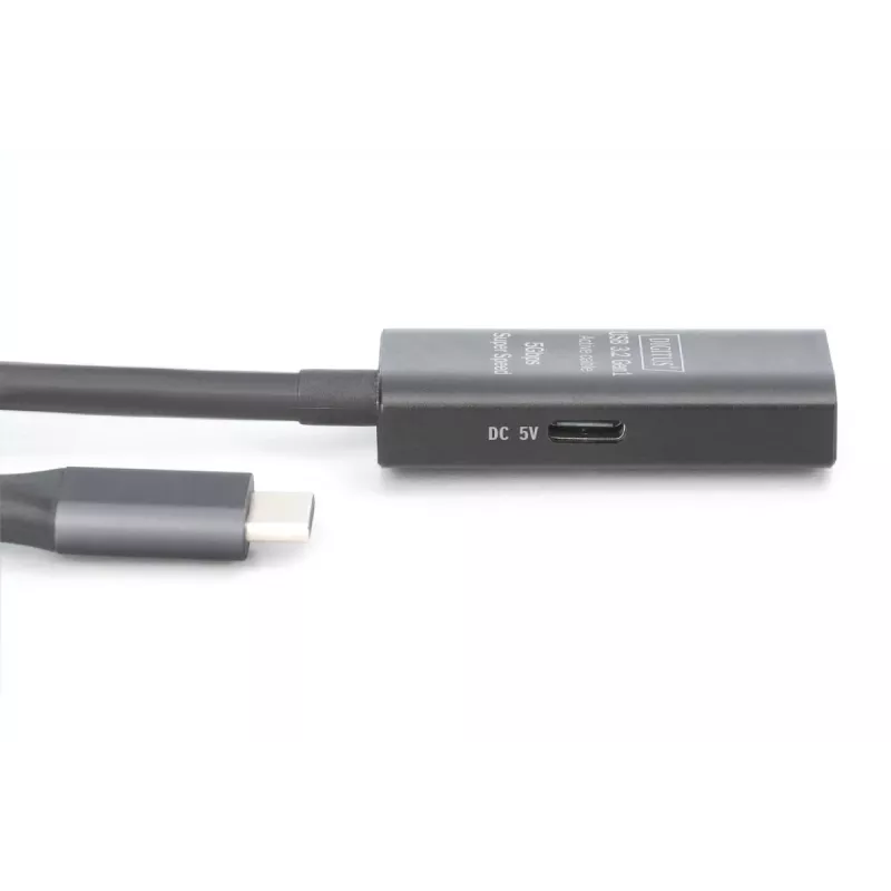 DIGITUS Active USB-C Extension Cable - 5G USB 3.2 Gen1 USB-C - USB-A (M/F) - 10m