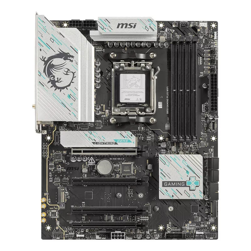 Motherboard MSI B850 GAMING PLUS WIFI ATX — AMD B850, Socket AM5, DDR5, 4x DIMM, Wi‑Fi 7, 5Gb LAN, 3x M.2, HDMI 2.1