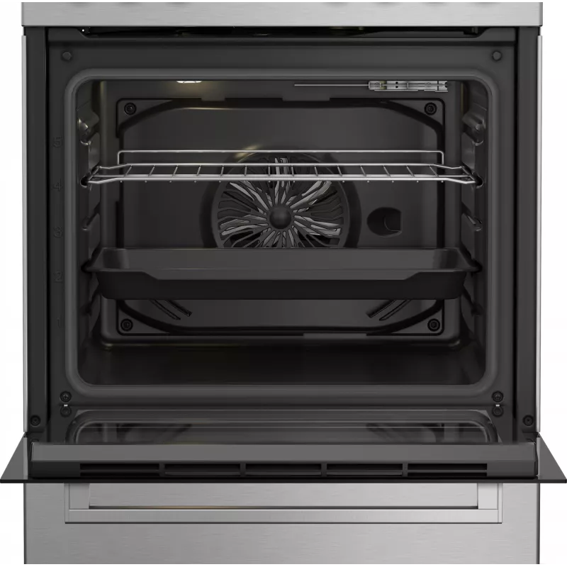 Beko FBE62130GXDN cooker Freestanding cooker Electric Gas Black