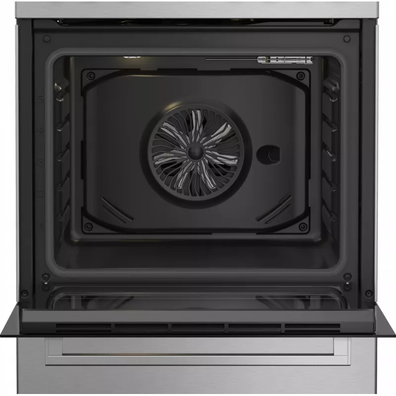 Beko FBE62130GXDN cooker Freestanding cooker Electric Gas Black