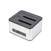 DIGITUS SATA Docking Station USB 3.0 - 2-port 2.5 inch/3.5 inch SSD/HDD clone function