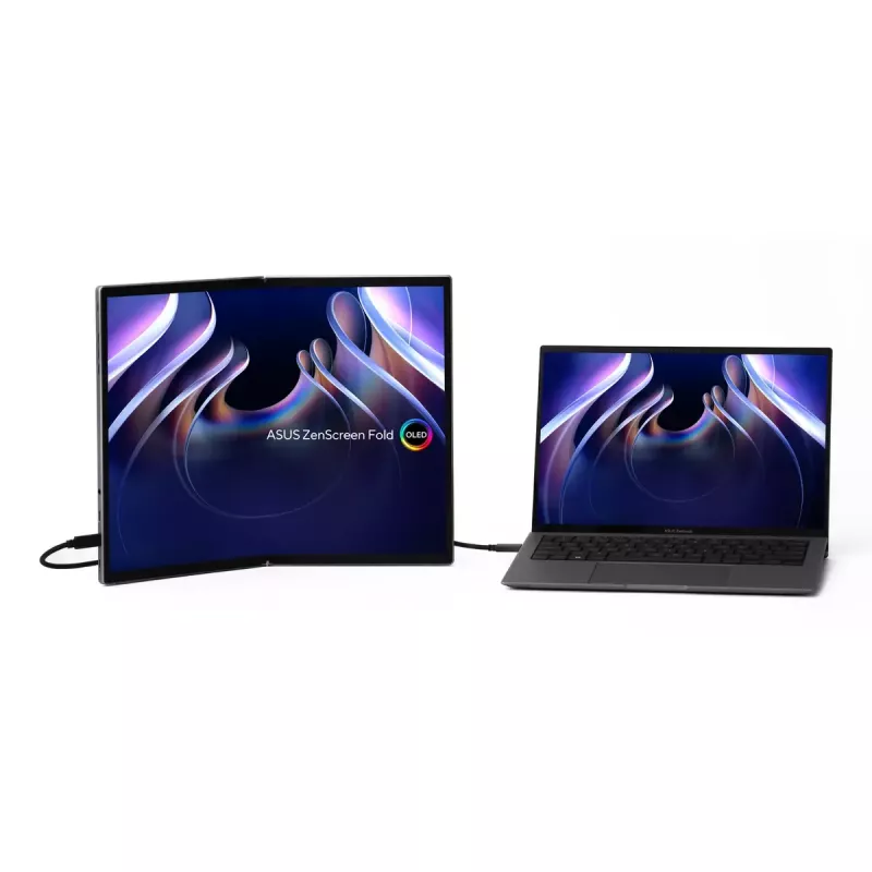 ASUS ZenScreen Fold OLED MQ17QH computer monitor 43.9 cm (17.3 inch) 2560 x 1920 pixels Quad HD Silver