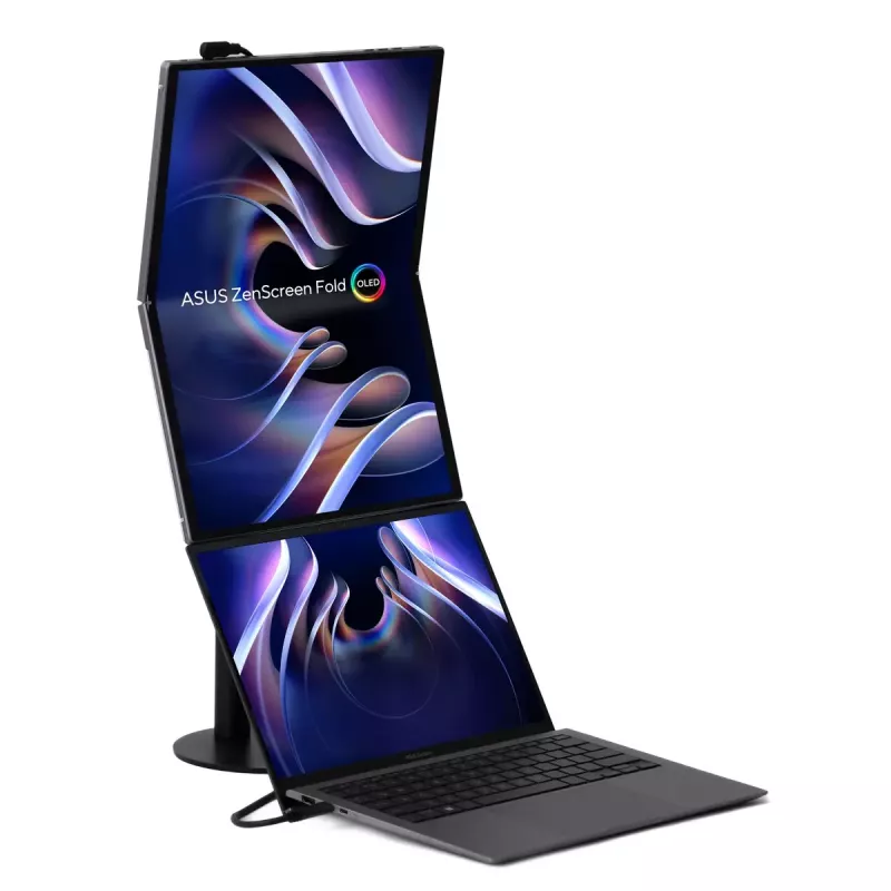 ASUS ZenScreen Fold OLED MQ17QH computer monitor 43.9 cm (17.3 inch) 2560 x 1920 pixels Quad HD Silver