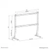 Neomounts TV desk stand DS45-430BL18 Max weight 60kg Min screen 45 inch Max screen 90 inch