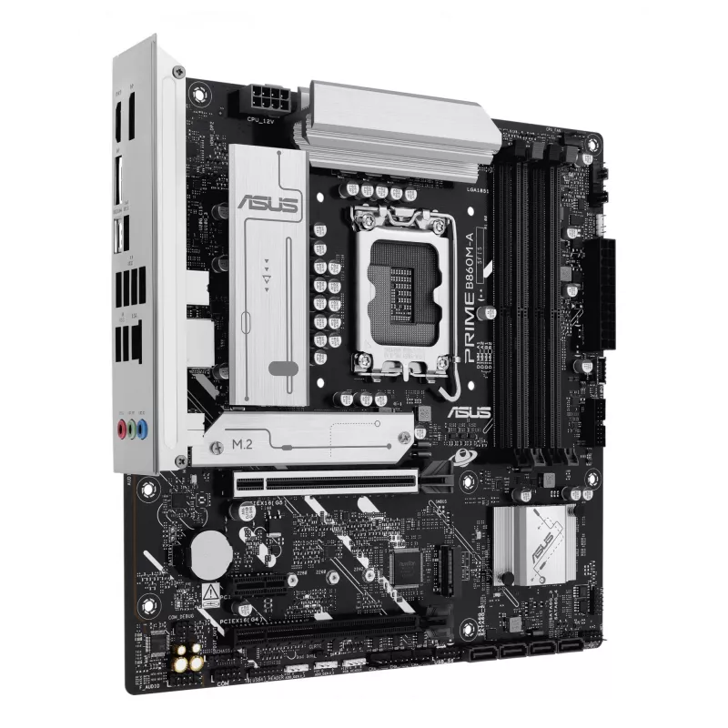 Motherboard ASUS PRIME B860M-A-CSM — Intel B860, LGA 1851, micro ATX, DDR5, 4 DIMM, 256 GB, 2.5 Gb Ethernet, 4x SATA III, M.2, 1x PCIe x16