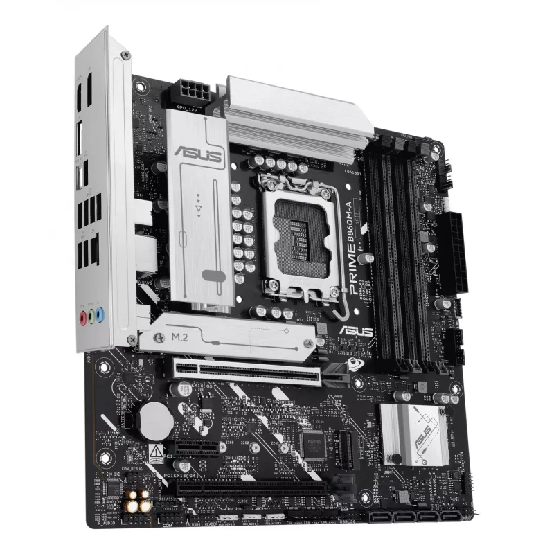 Motherboard ASUS PRIME B860M-A-CSM — Intel B860, LGA 1851, micro ATX, DDR5, 4 DIMM, 256 GB, 2.5 Gb Ethernet, 4x SATA III, M.2, 1x PCIe x16