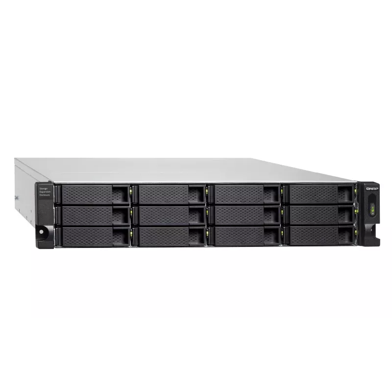 QNAP - TL-R1200C-RP - Festplatten-Array - 12 Schächte (SATA-600) USB 3.2 Gen 2 (extern) Rack einbaufähig 2U