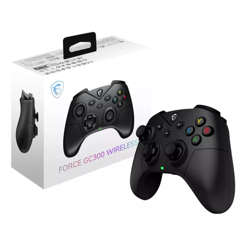 MSI FORCE GC300 WIRELESS Black USB 2.0 Gamepad Analogue PC