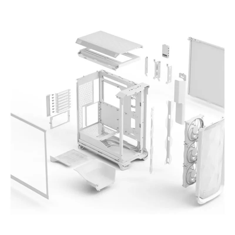 FRACTAL DESIGN Meshify 3 Ambience Pro RGB White Tg Clear Tint