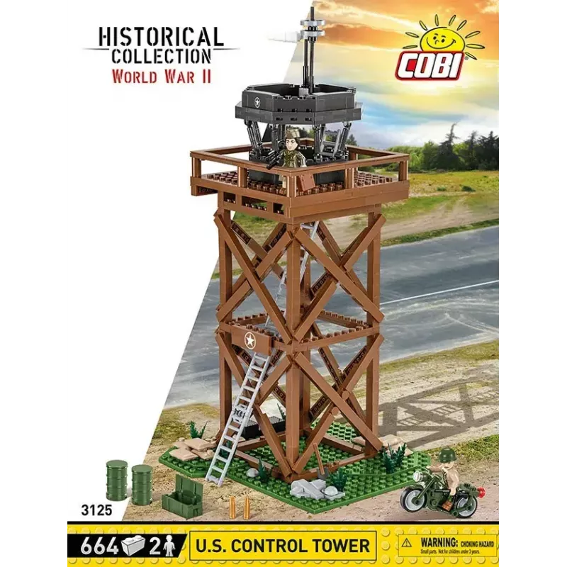 Construction toy set Cobi Blocks Control Tower 664 pieces model COBI-3125