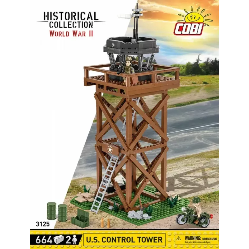 Construction toy set Cobi Blocks Control Tower 664 pieces model COBI-3125