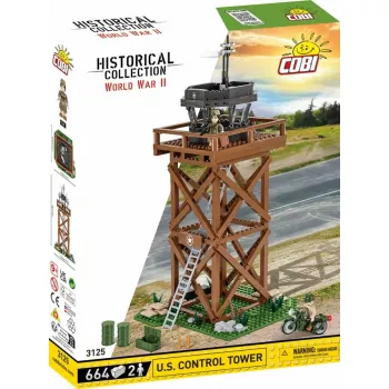 Construction toy set Cobi Blocks Control Tower 664 pieces model COBI-3125