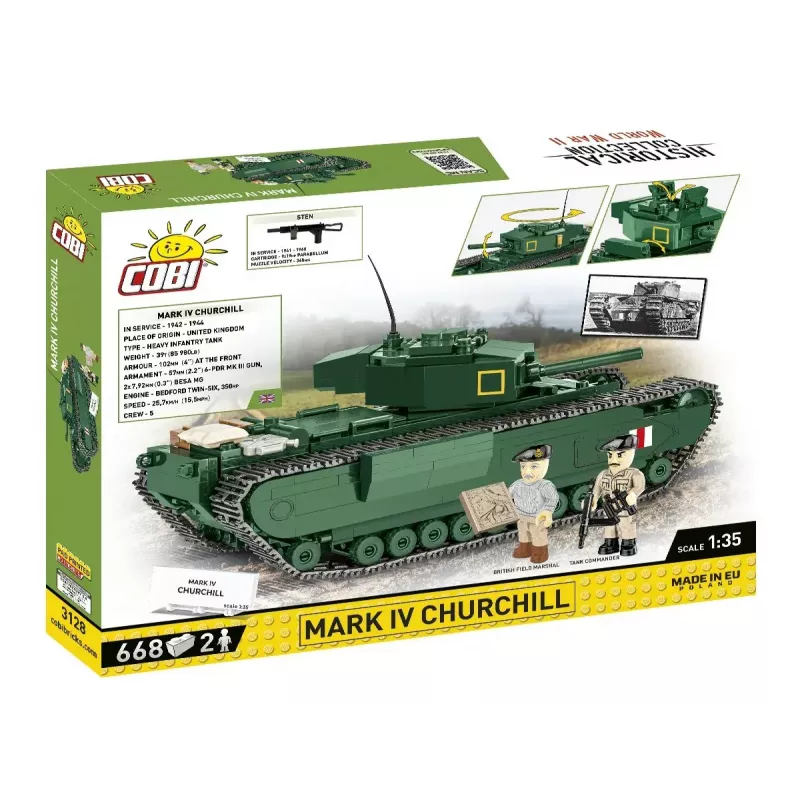 Cobi Blocks Mark IV Churchill building set, 668 pieces (COBI-3128)