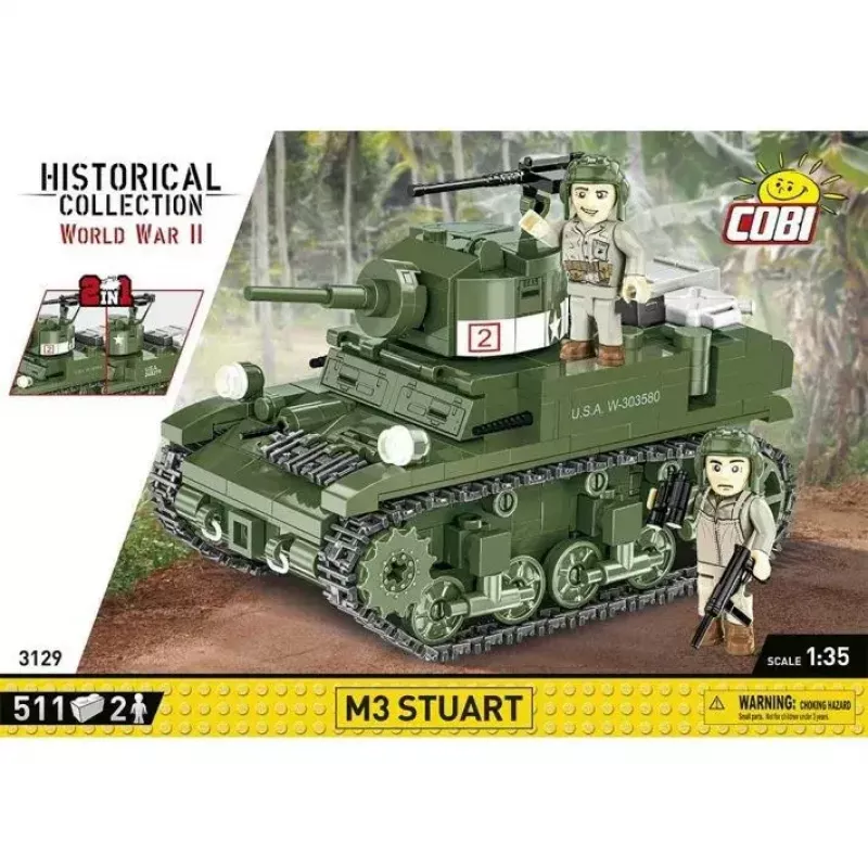 Building blocks set Cobi Blocks M3 Stuart, 511 pieces, compatible with other brands