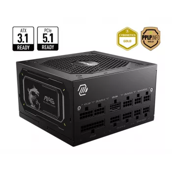 MSI MAG A850GL PCIE5 II power supply unit 850 W 20+4 pin ATX ATX Black