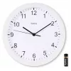 Hama Elba Quartz clock Round White