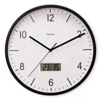 Hama Lanzarote Radio-controlled clock Circle Black