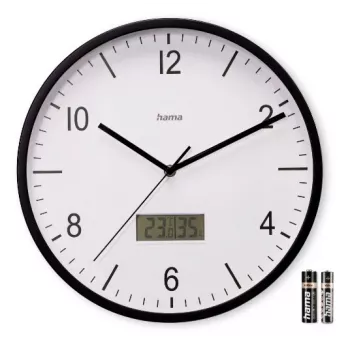 Hama Lanzarote Radio-controlled clock Circle Black