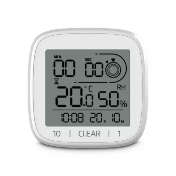Digital clock Hama 00185893 Square White Wall/Table Battery AAA