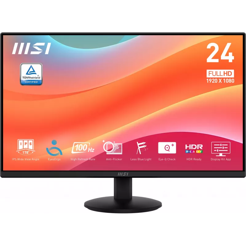 MSI Pro MP242L computer monitor 60.5 cm (23.8 inch) 1920 x 1080 pixels Full HD LCD Black