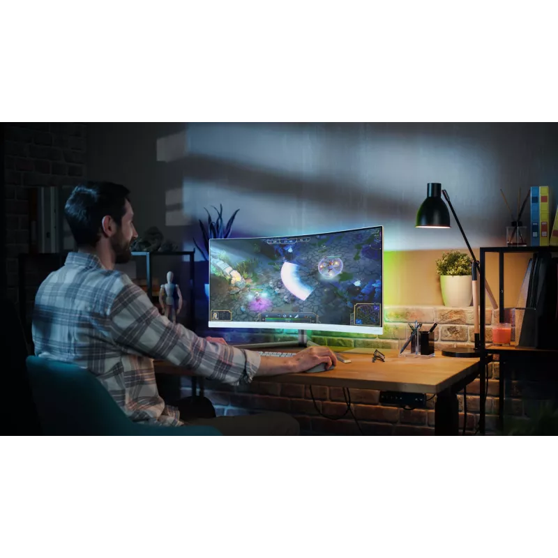 Philips Evnia 5000 34M2C5501A/00 computer monitor 86.4 cm (34 inch) 3440 x 1440 pixels Wide Quad HD LCD White