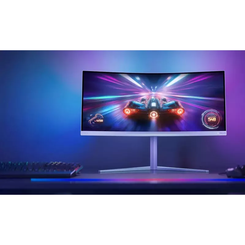 Philips Evnia 5000 34M2C5501A/00 computer monitor 86.4 cm (34 inch) 3440 x 1440 pixels Wide Quad HD LCD White