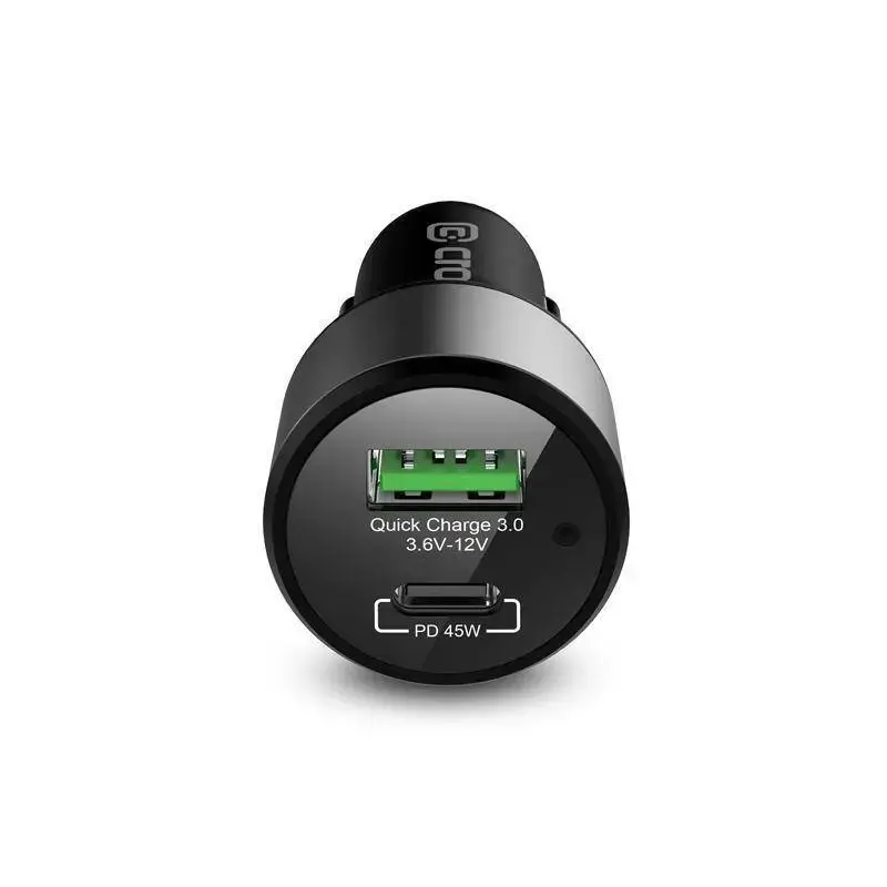 Car Charger Crong CRG-PWRC-USBC63-BLK Fast Charging Smartphone Smartwatch