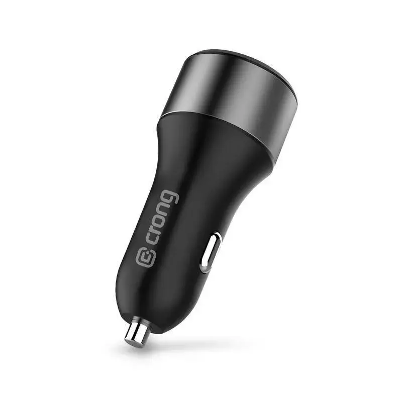Car Charger Crong CRG-PWRC-USBC63-BLK Fast Charging Smartphone Smartwatch