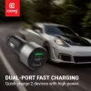 Car Charger Crong CRG-PWRC-USBC63-BLK Fast Charging Smartphone Smartwatch