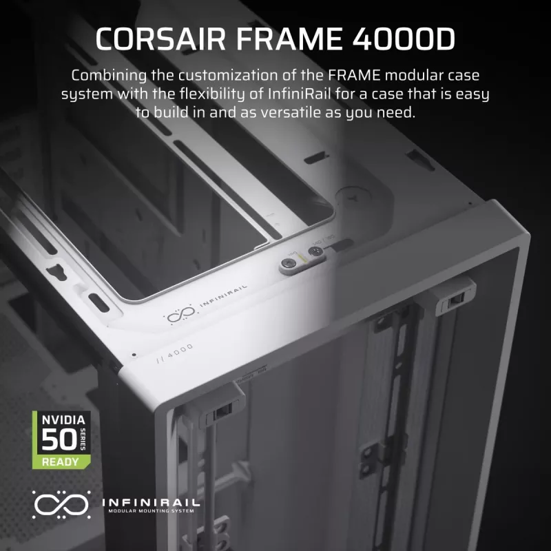 CORSAIR Mid-tower - Geh Midi Frame 4000d White