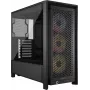 PC case CORSAIR FRAME 4000D RS ARGB Midi Tower Black — ATX/Micro-ATX/Mini-ITX, tempered glass, ARGB fans, up to 370 mm GPU