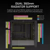 PC case CORSAIR FRAME 4000D RS ARGB Midi Tower Black — ATX/Micro-ATX/Mini-ITX, tempered glass, ARGB fans, up to 370 mm GPU