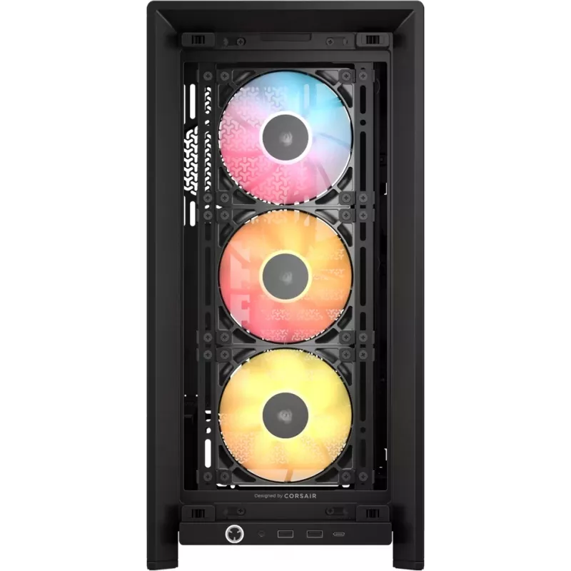 PC case CORSAIR FRAME 4000D RS ARGB Midi Tower Black — ATX/Micro-ATX/Mini-ITX, tempered glass, ARGB fans, up to 370 mm GPU